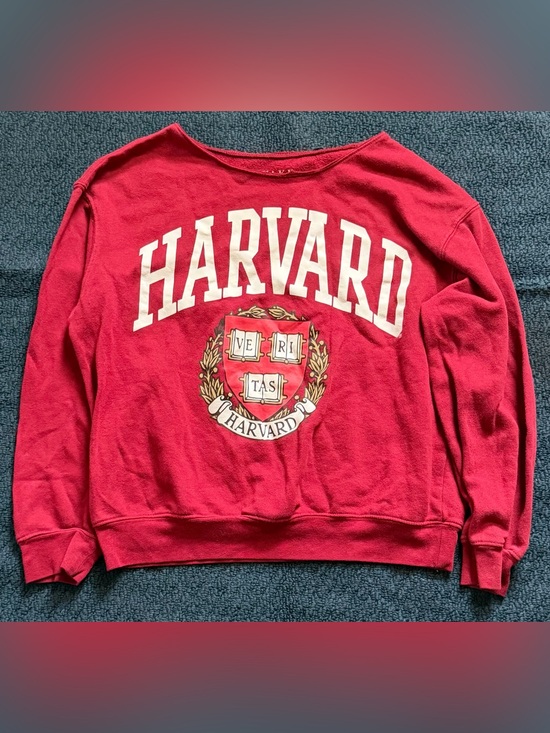 Awake Tops - Awake Red Harvard Logo Sweatshirt
